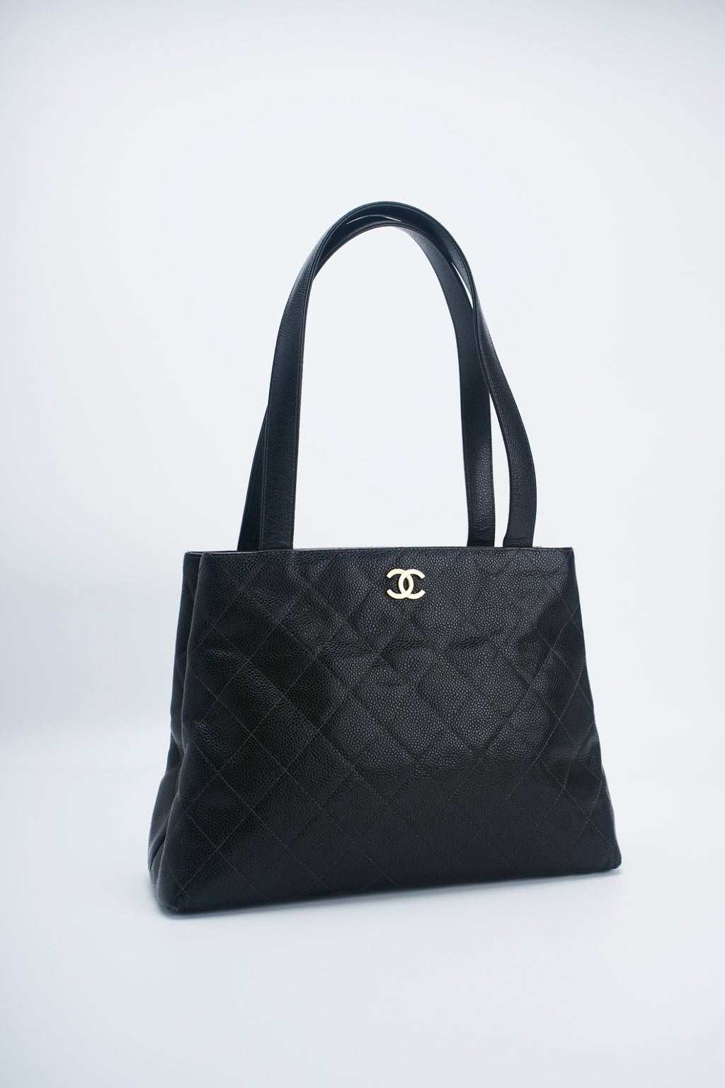 Chanel rhombic quilted caviar