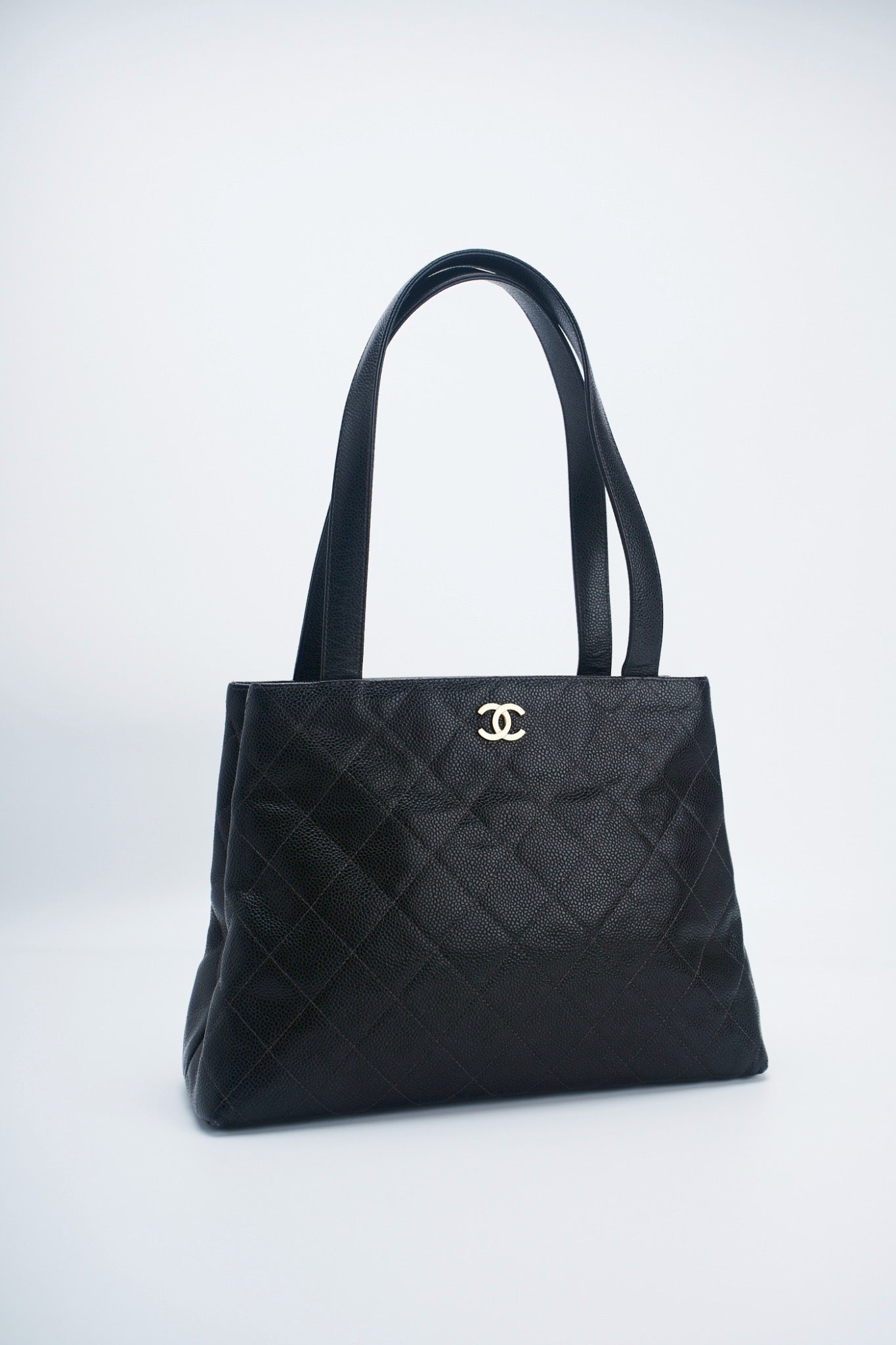 Chanel rhombic quilted caviar
