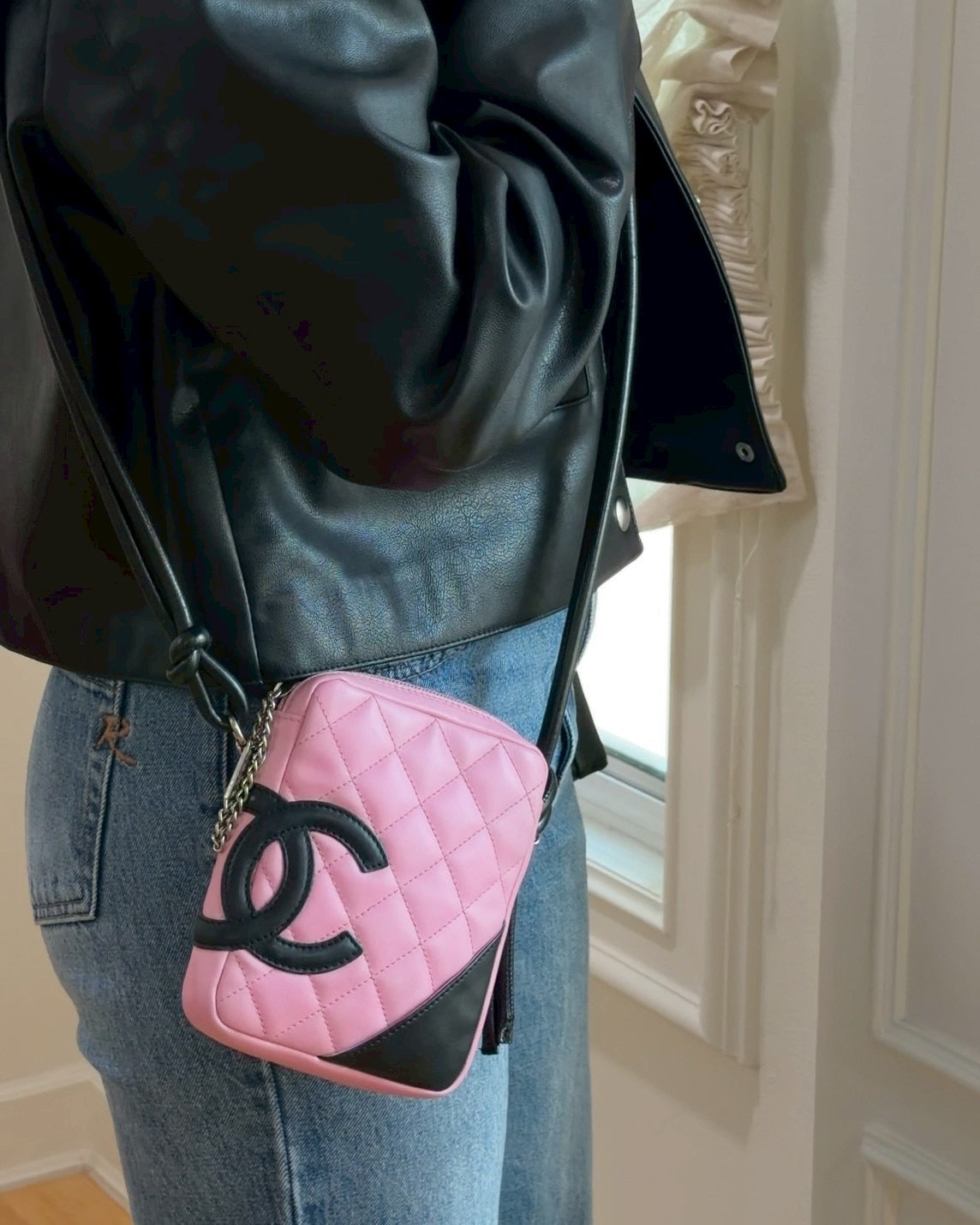Chanel cambon pink small crossbody