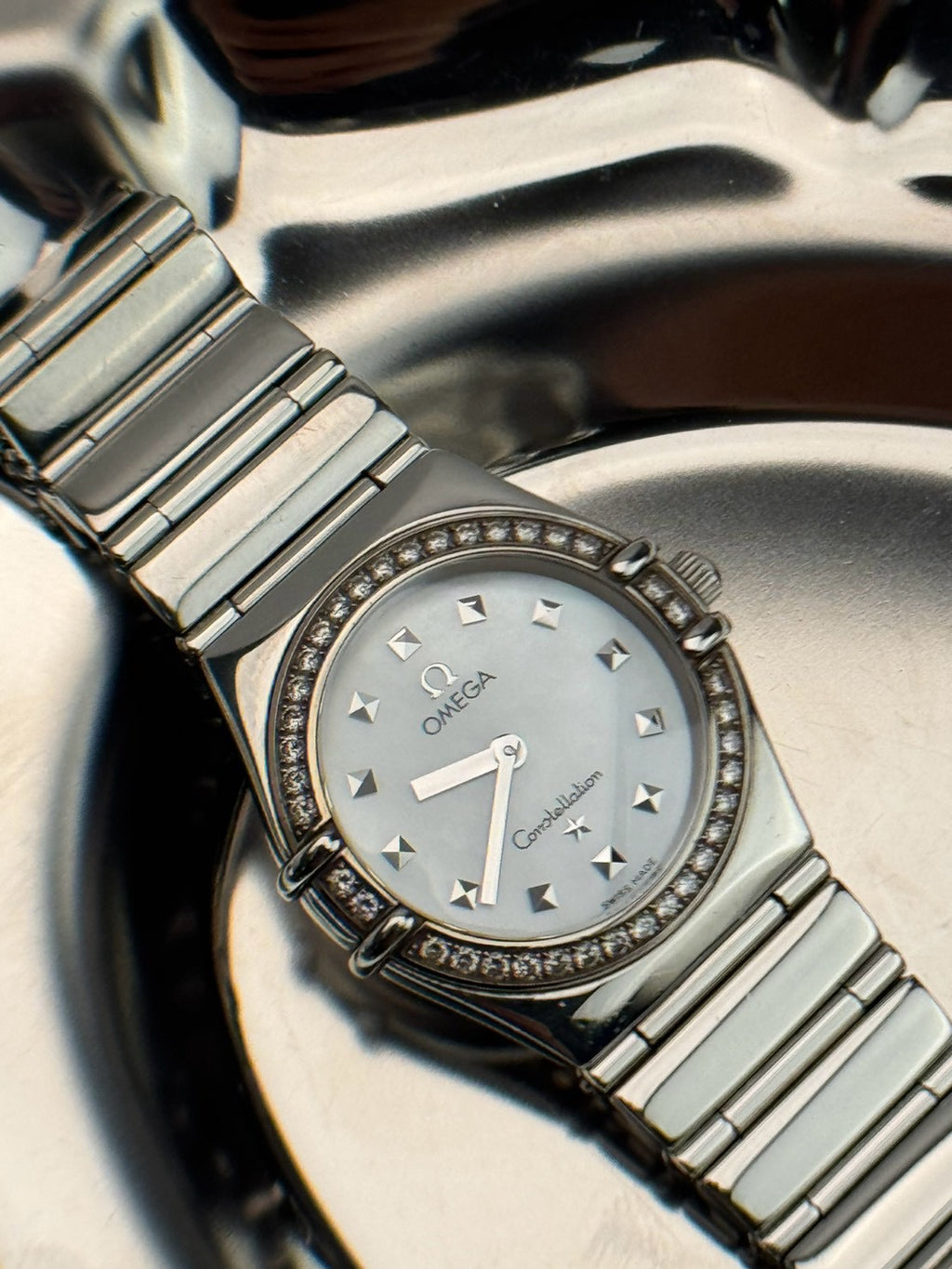 Omega Constellation Diamond Bezel