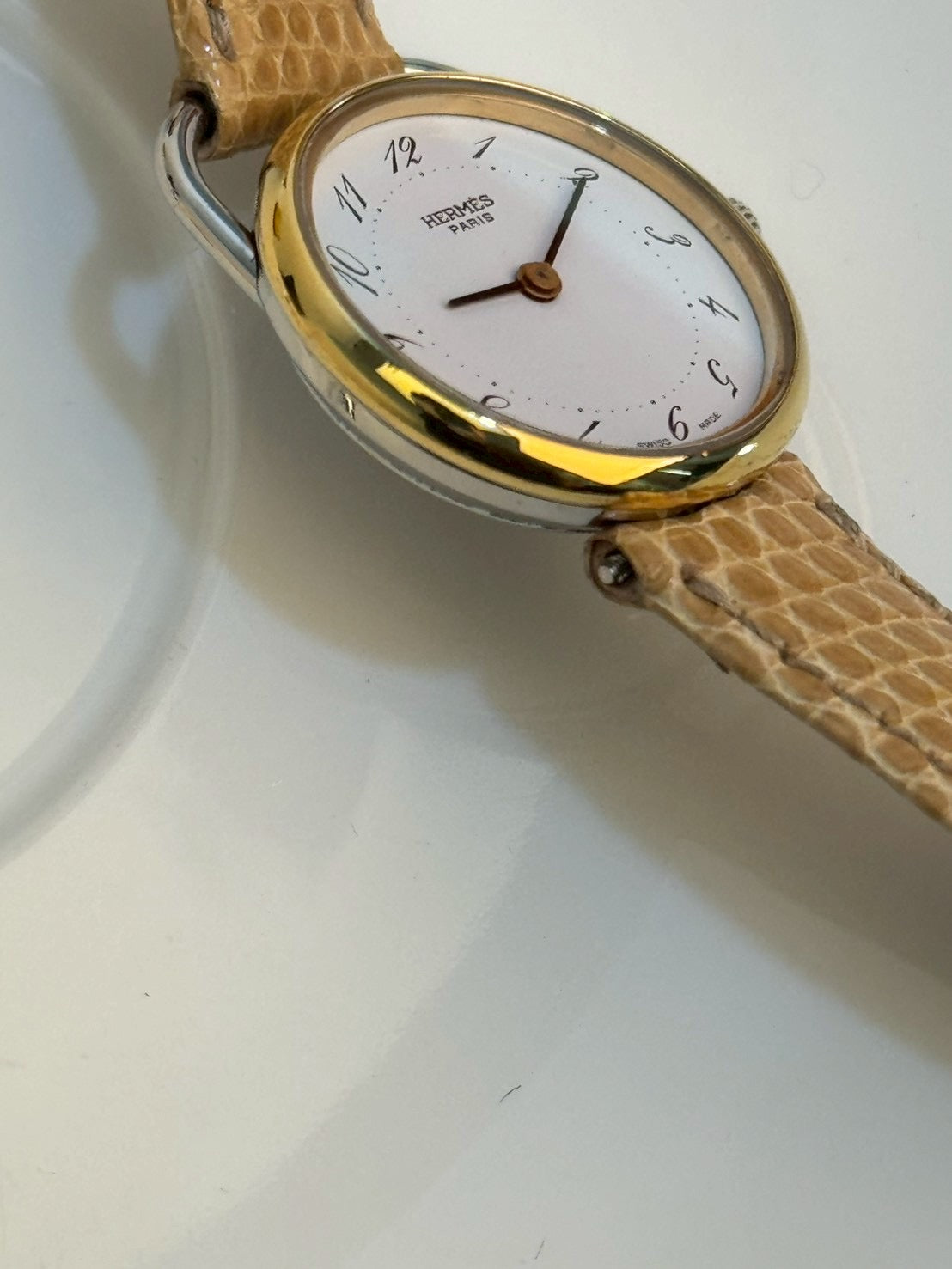 Hermes vintage twoton white c.7923