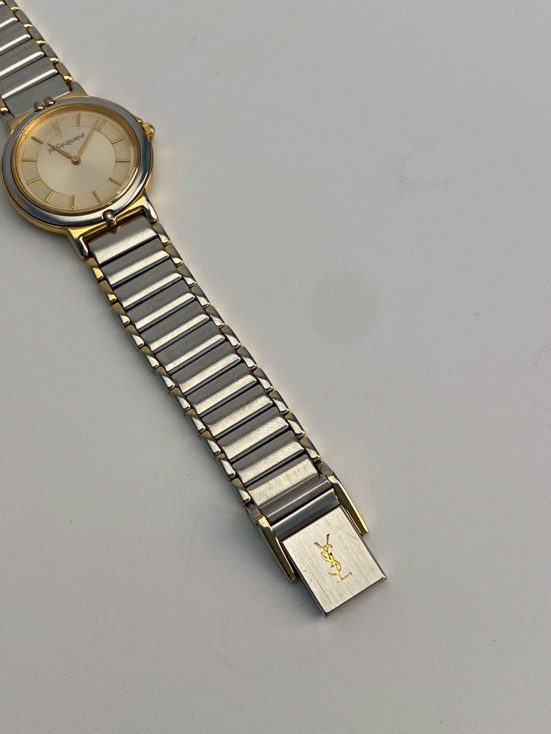 Ysl cream dial twotone c.1306