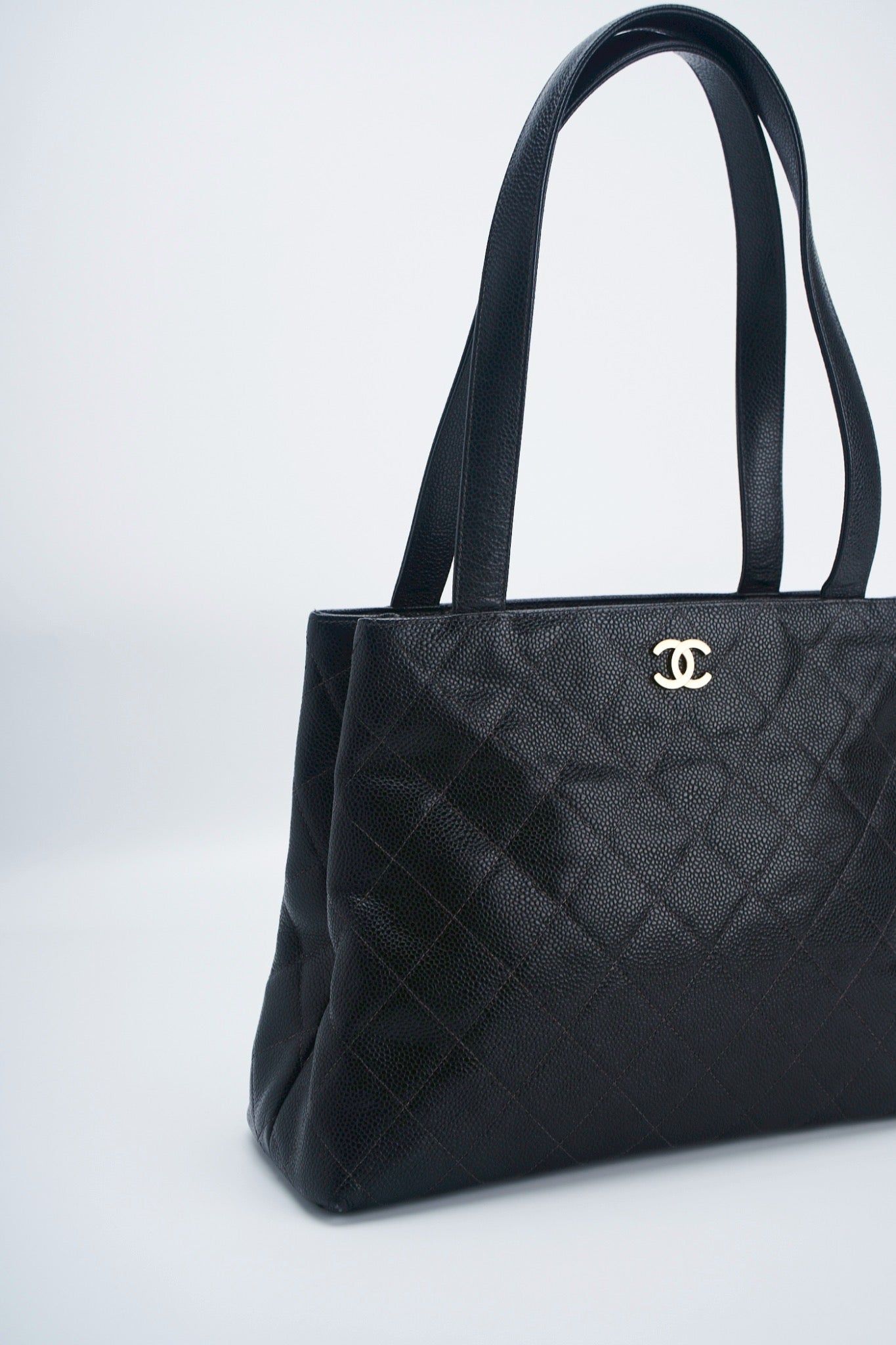 Chanel rhombic quilted caviar