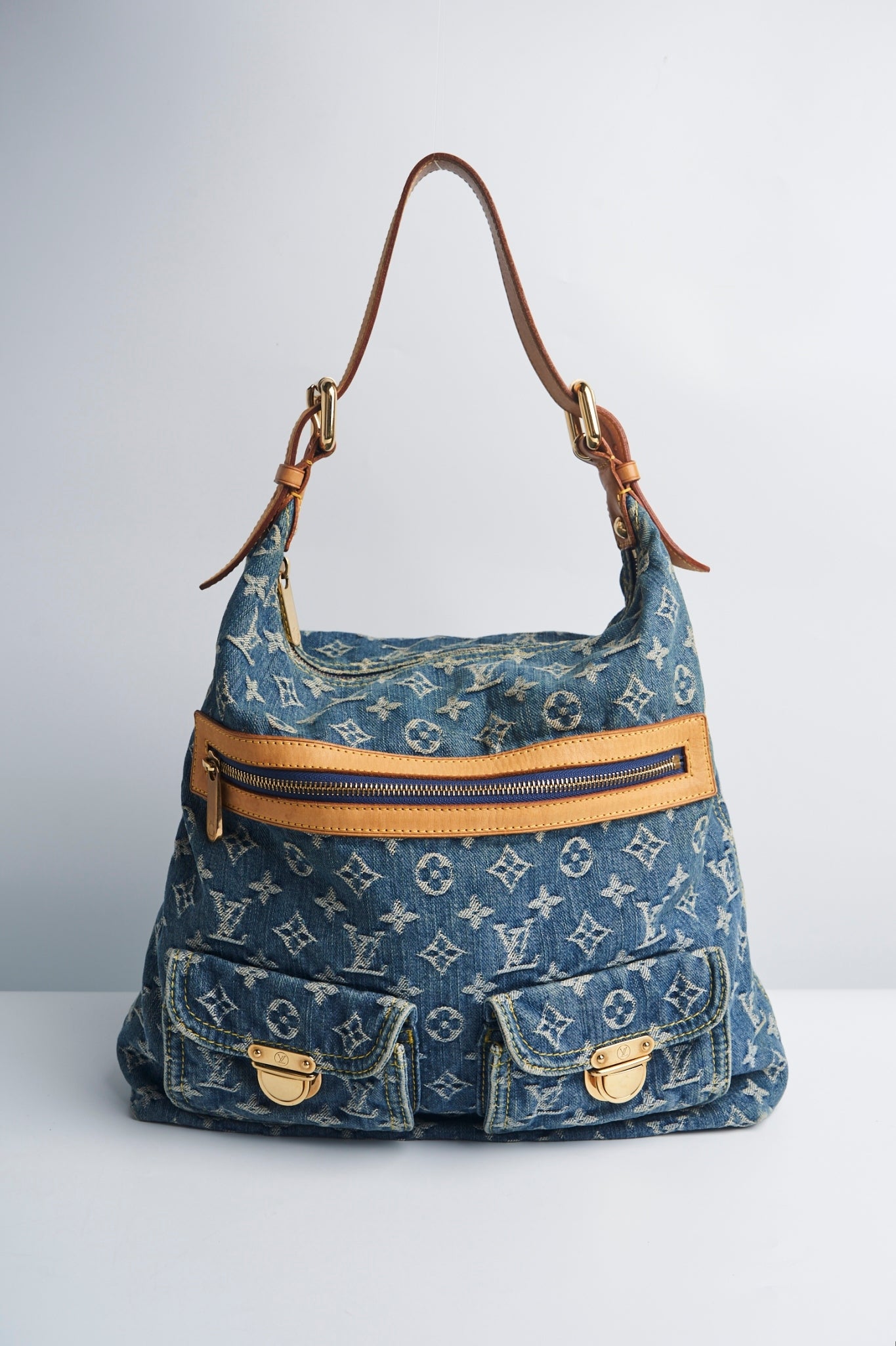 Louis vuitton denim shoulder bag