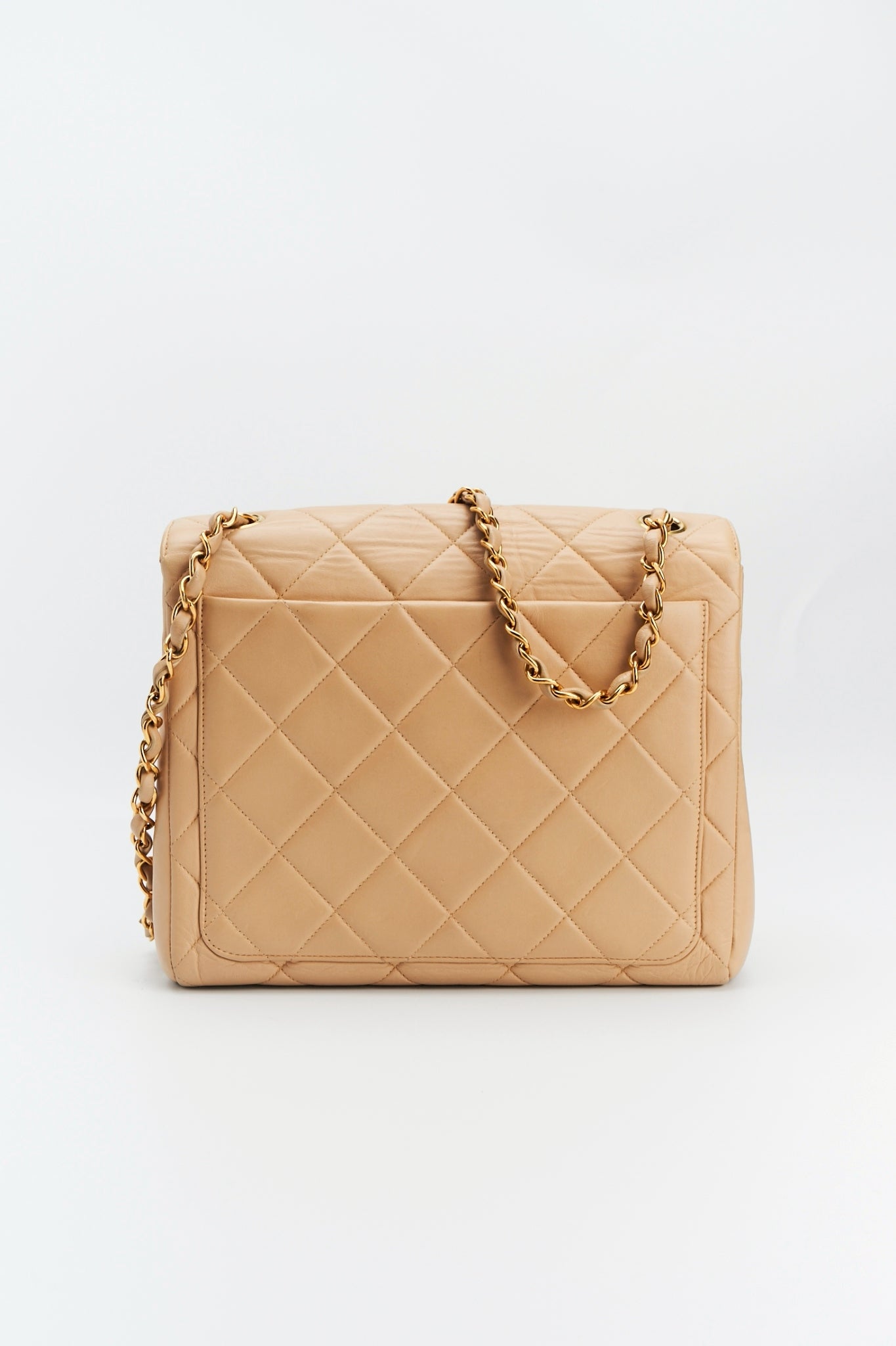 Chanel Quilted shoulder bag beige