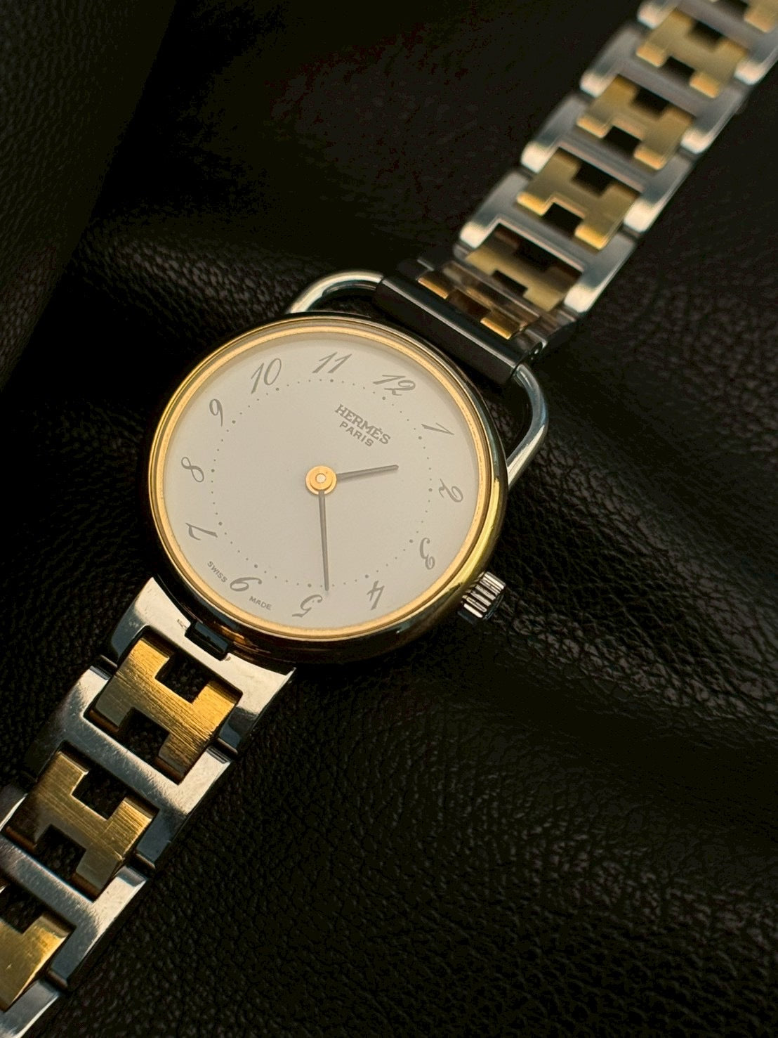Hermes Arceau white dial