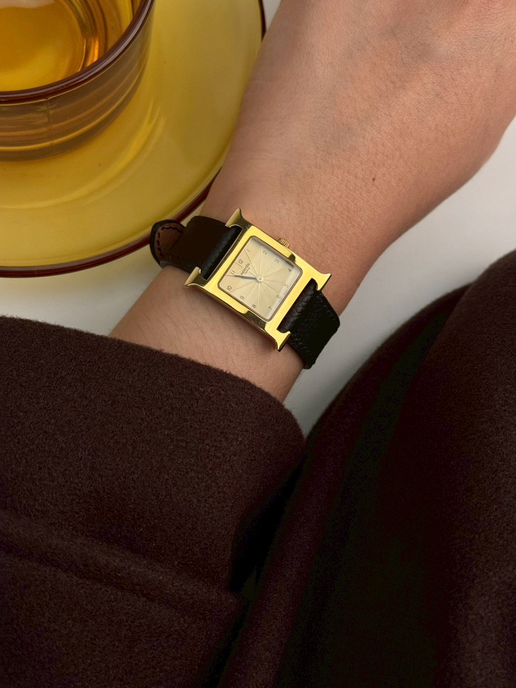 Hermes cream dial H c.9698