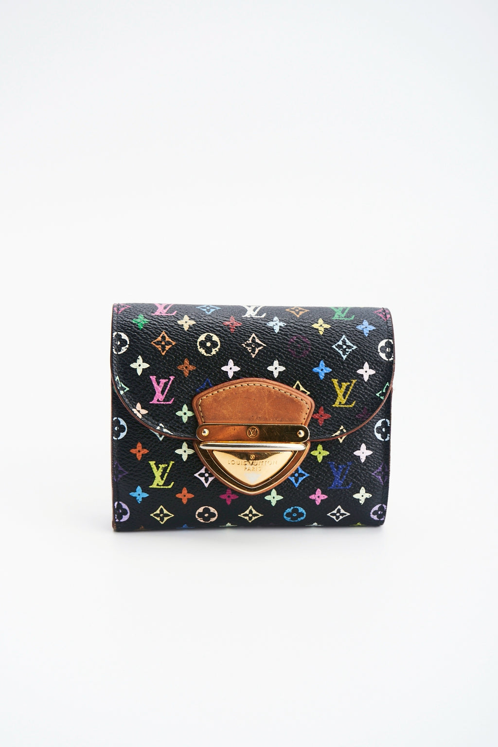 Louis vuitton multicolor black wallet