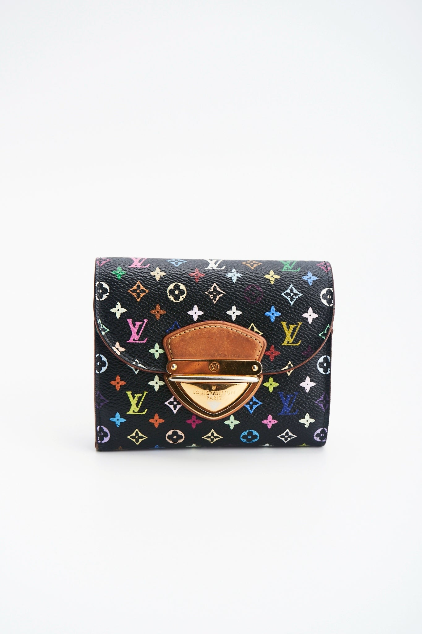 Louis vuitton multicolor black wallet