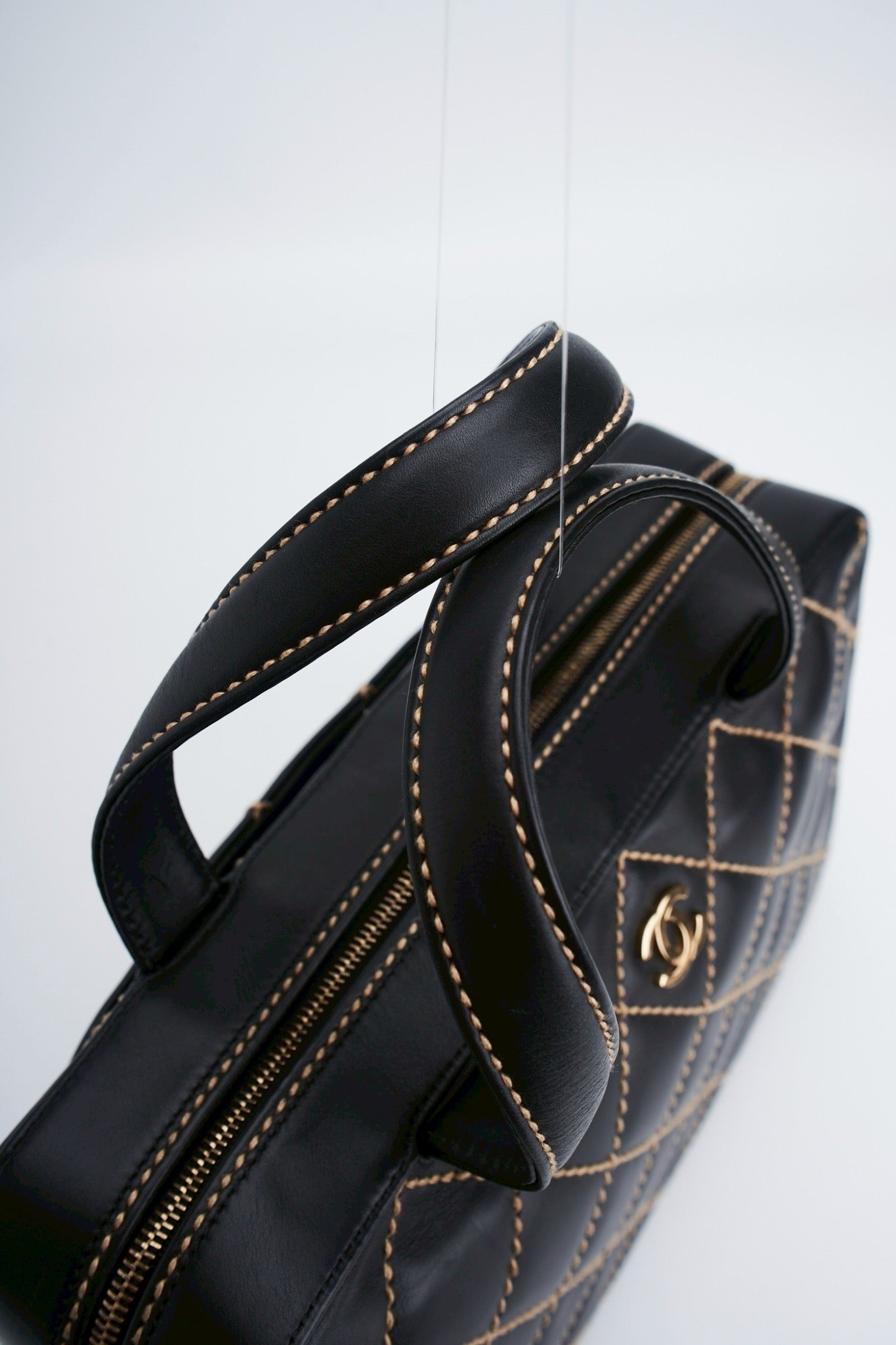Chanel quilted hand bag