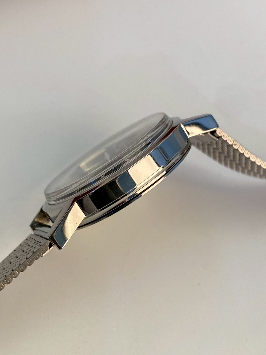 Omega geneve blue dial date watch auto