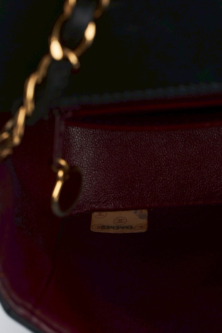 Chanel diana lamdskin