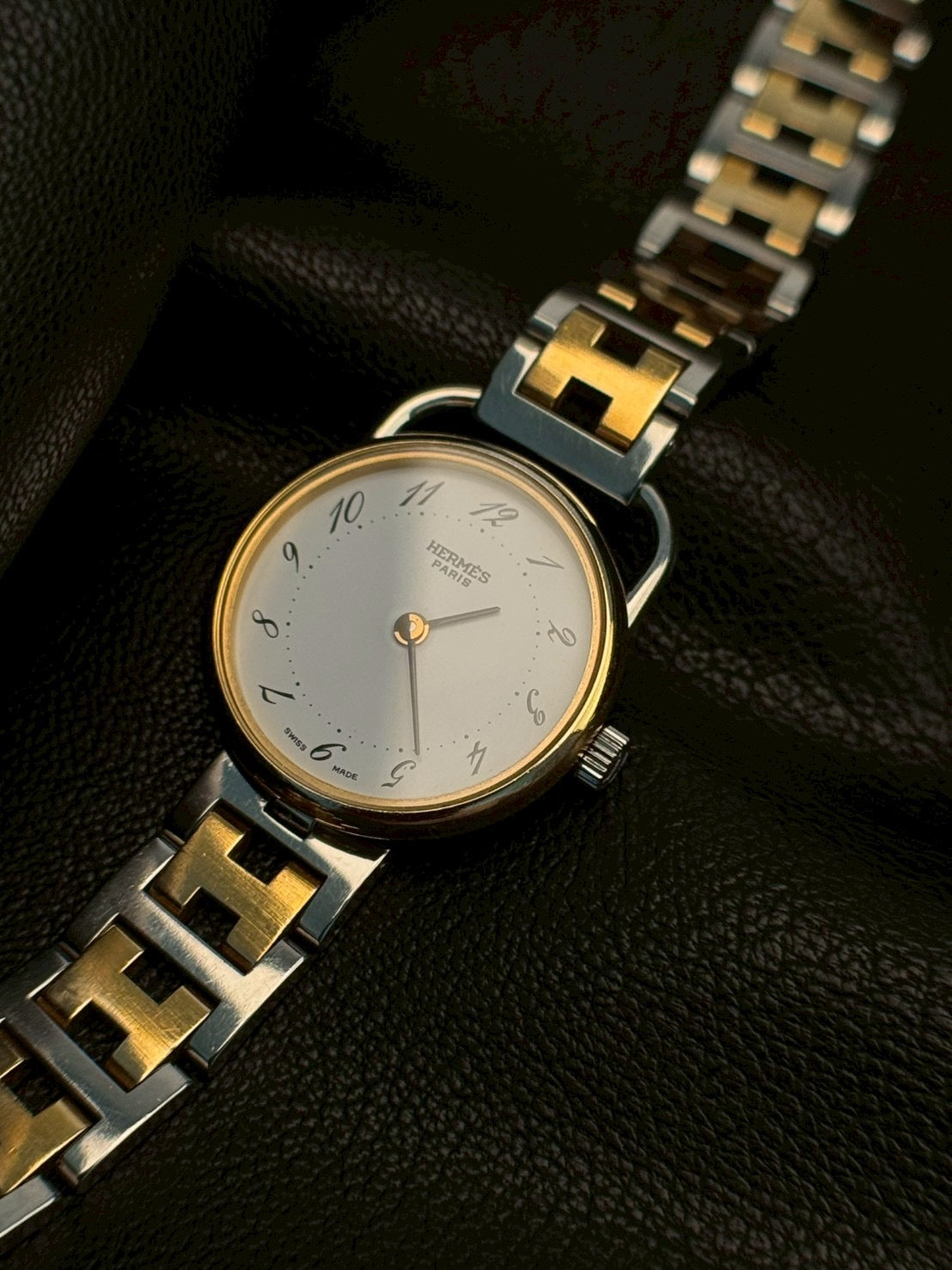 Hermes Arceau white dial