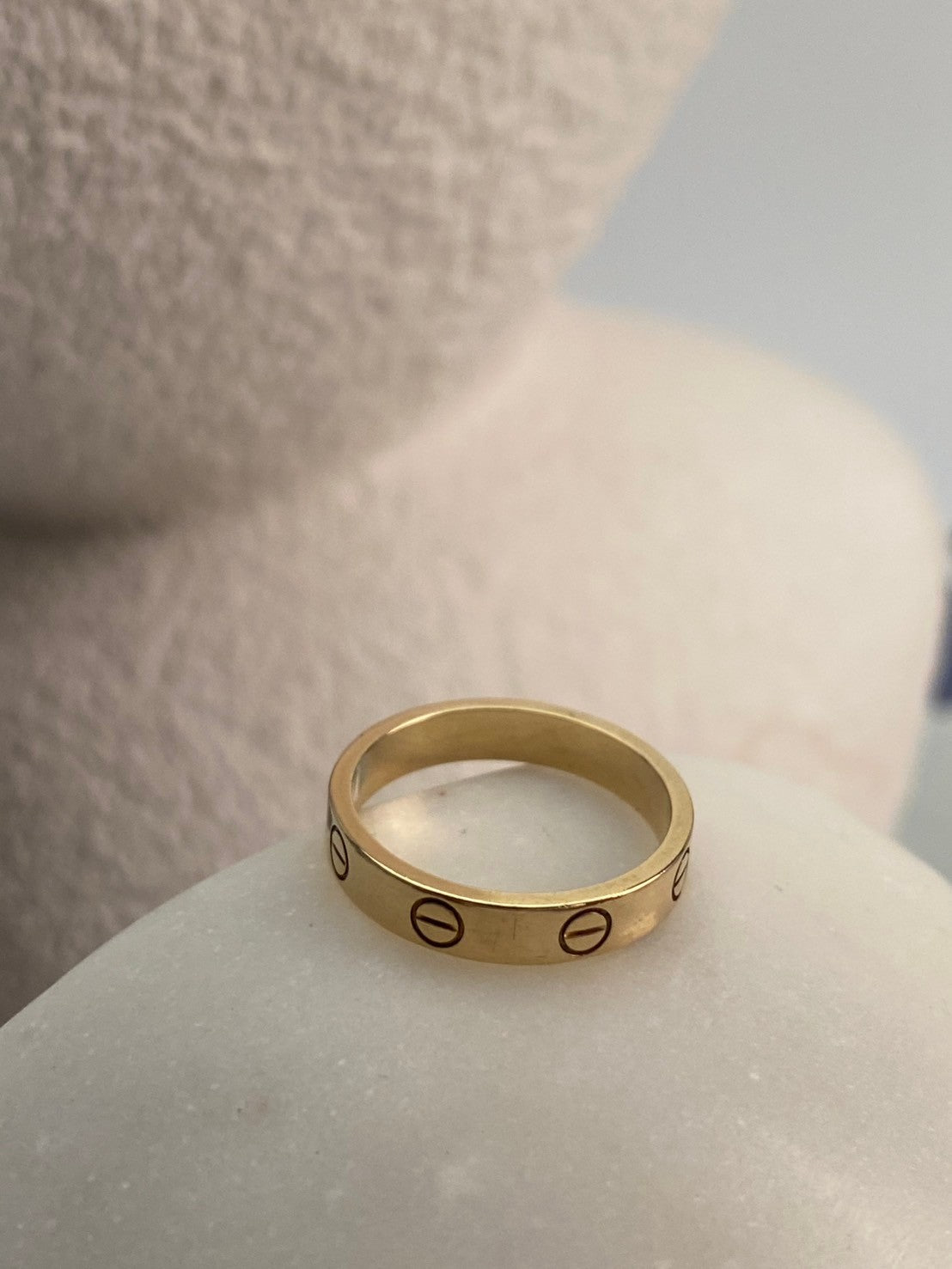 Cartier paris mini love ring 18k 750 #53