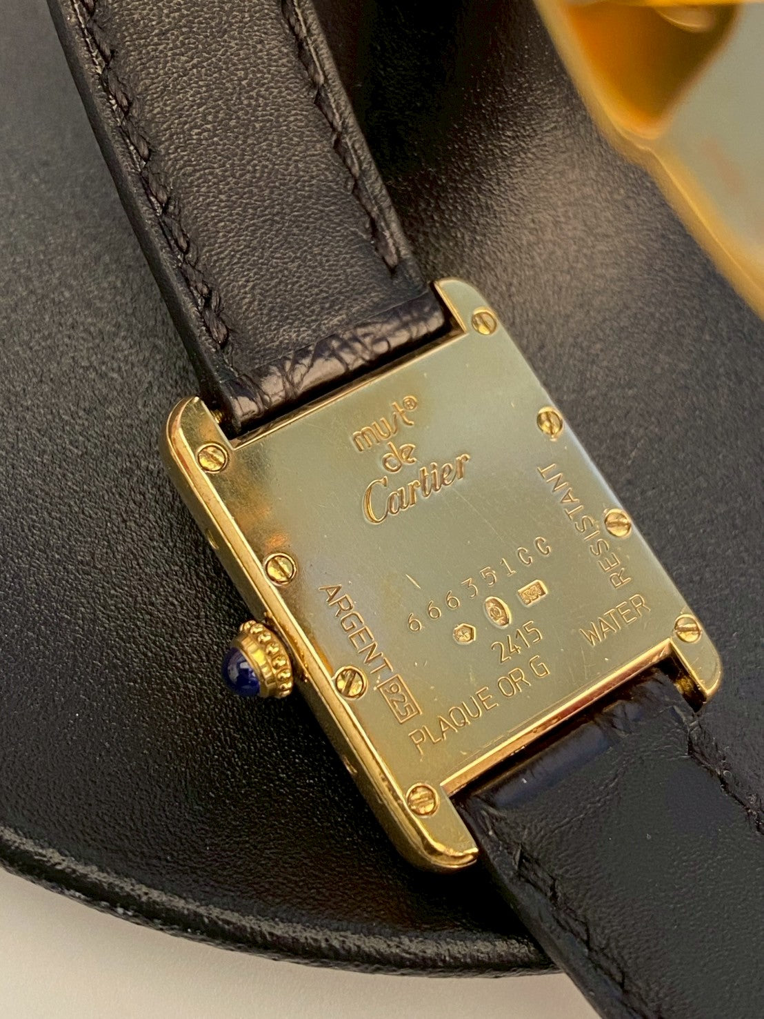 Cartier tank must de gold c.6351