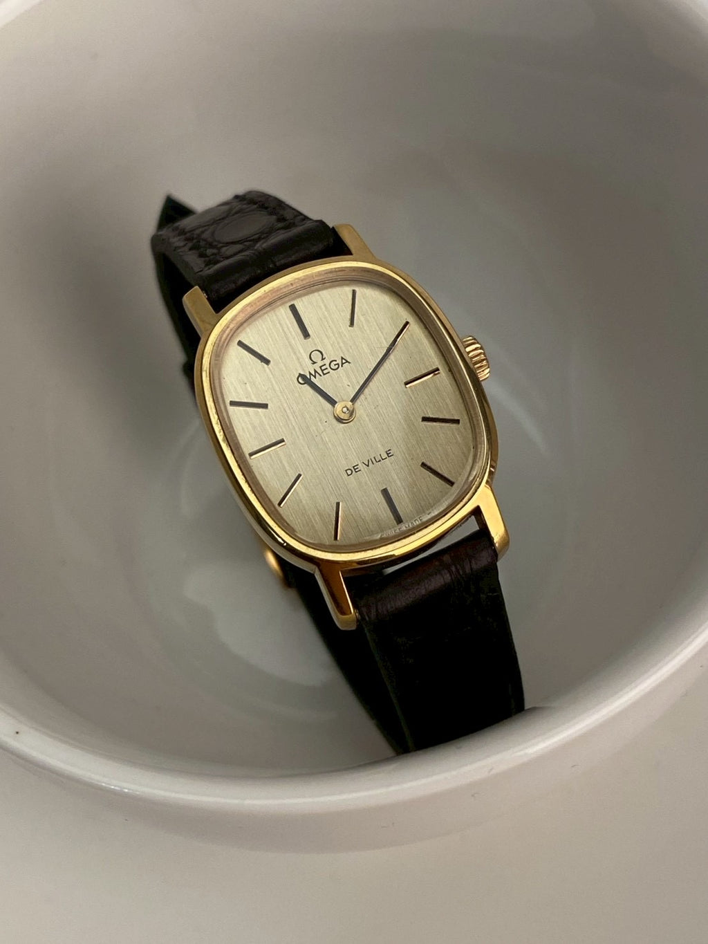 Omega deville gold dial wind up