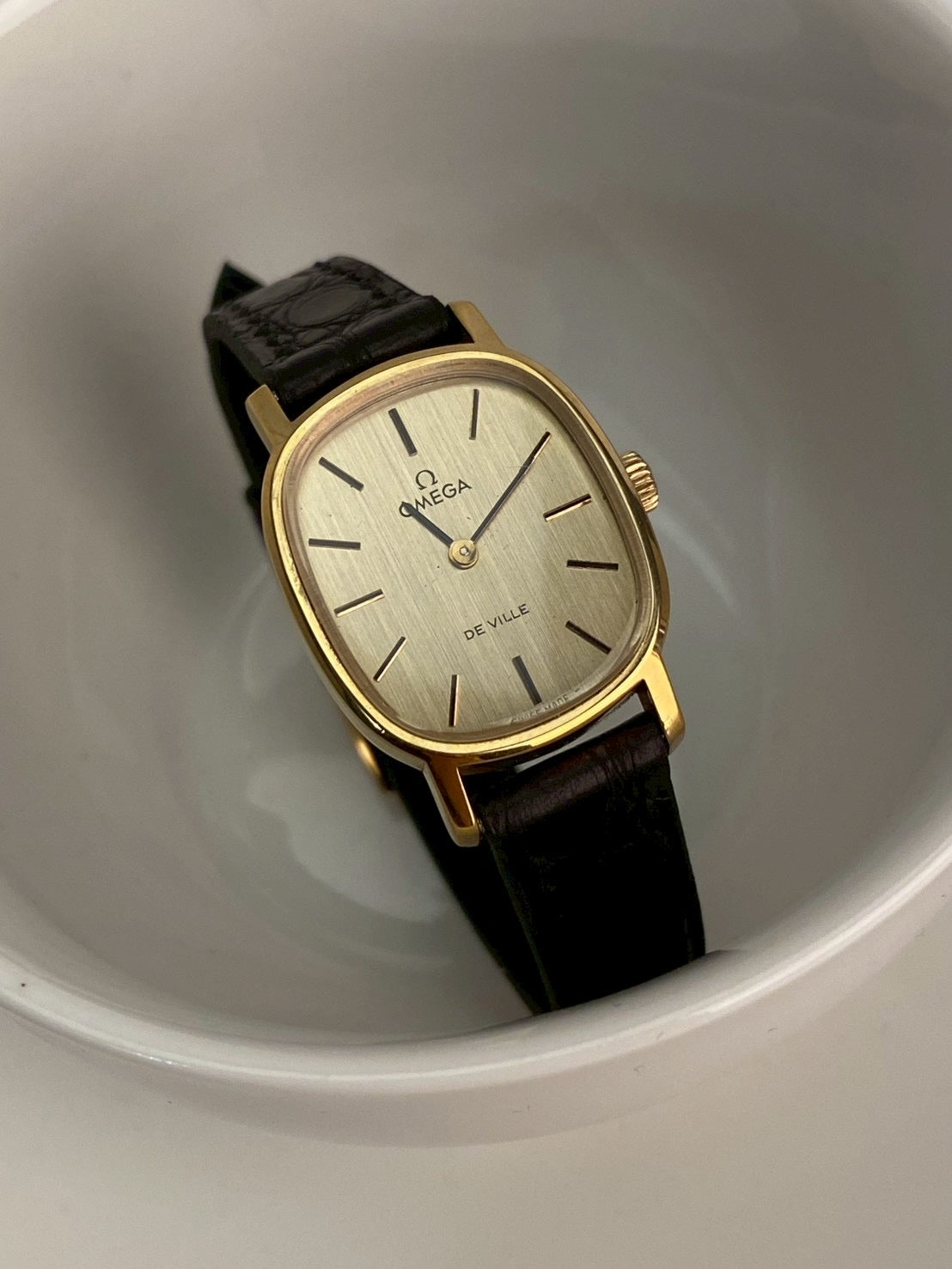 Omega deville gold dial wind up