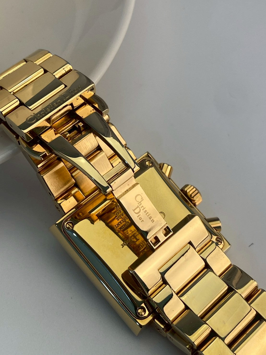 Dior gold gray dial chronograph c.5772