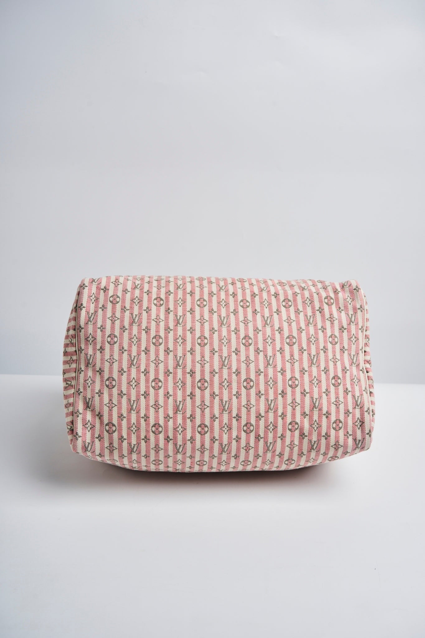 Louis Vuitton pink mini lin speedy 30”