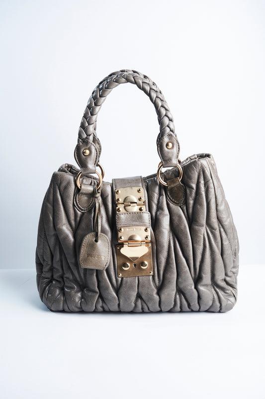 Miu Miu Mateless Gray Color