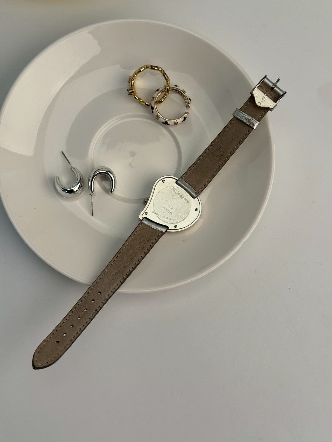 Ysl heart dial silver