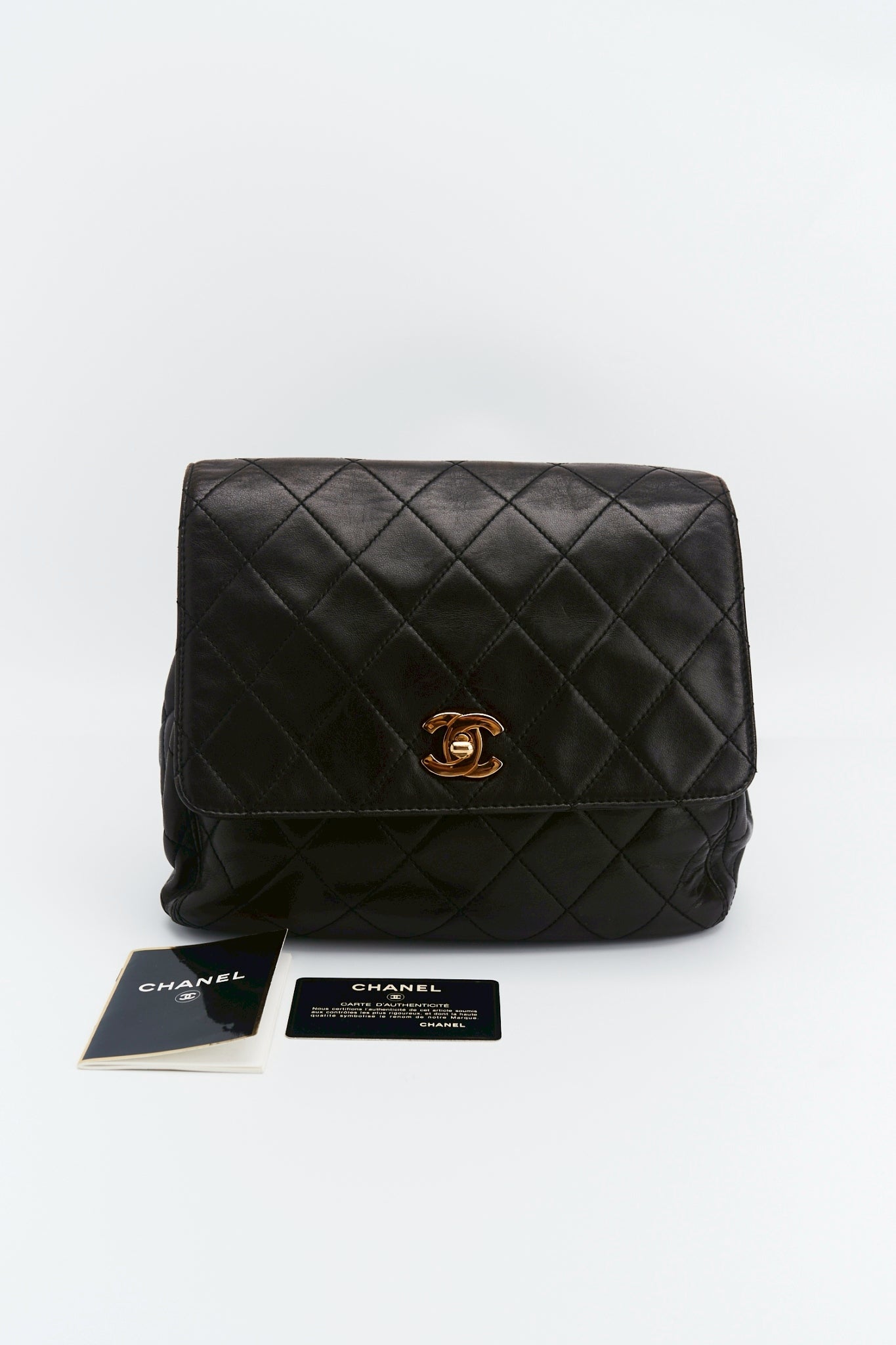 Chanel lambskin backpack