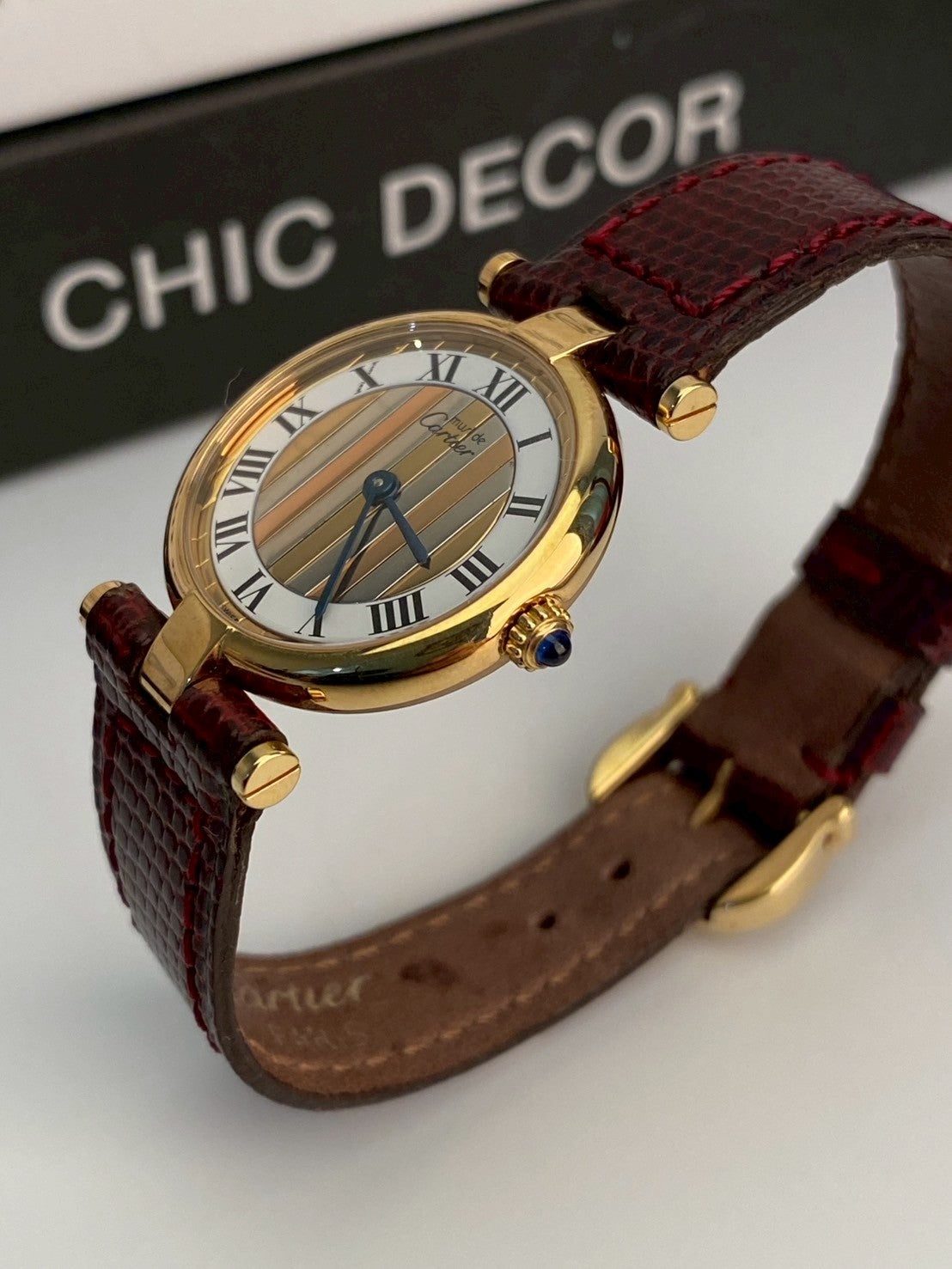 Cartier color dial argent cilcle c.5672
