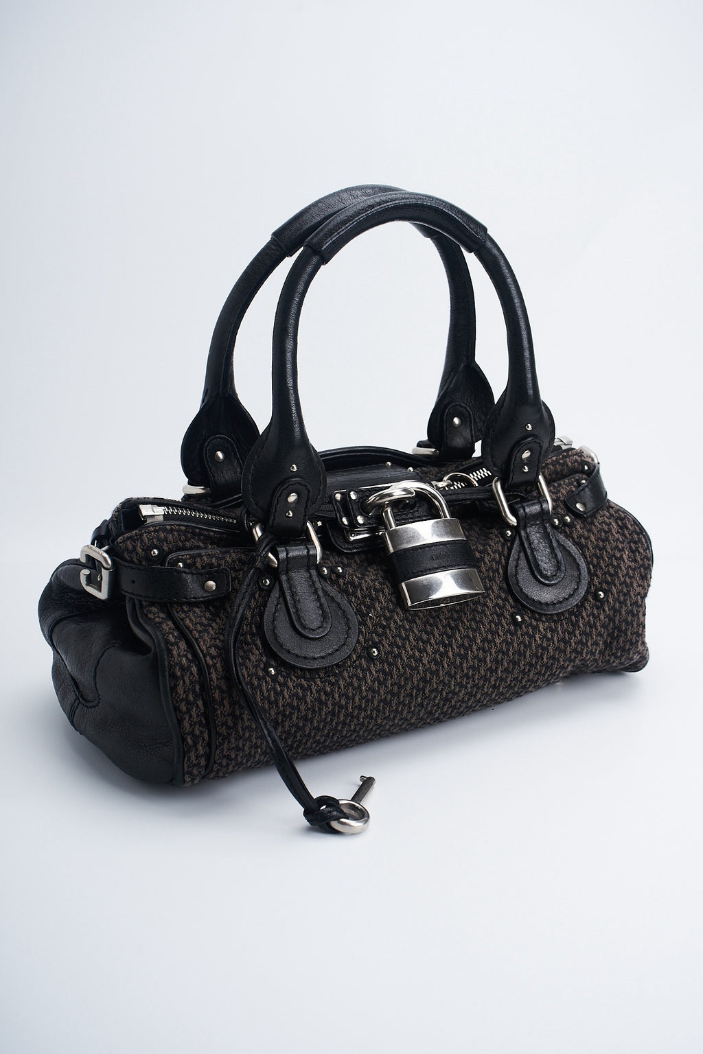 Chloe paddington tweed leather