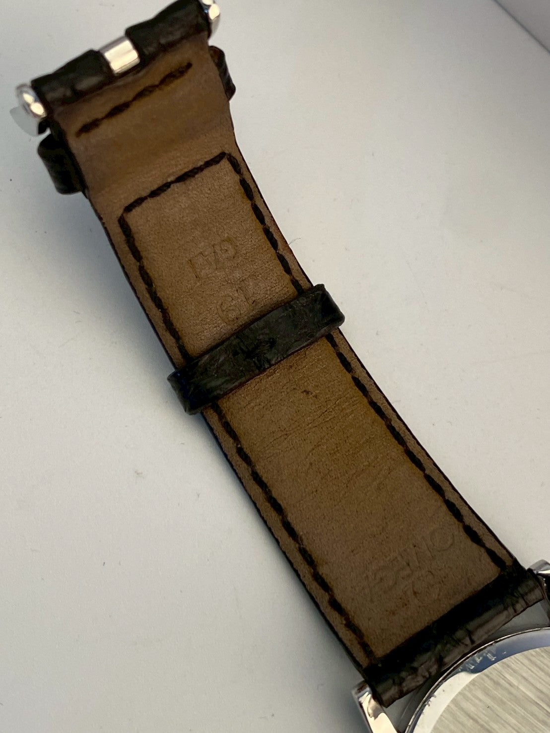 Omega deville date silver watch c.6480
