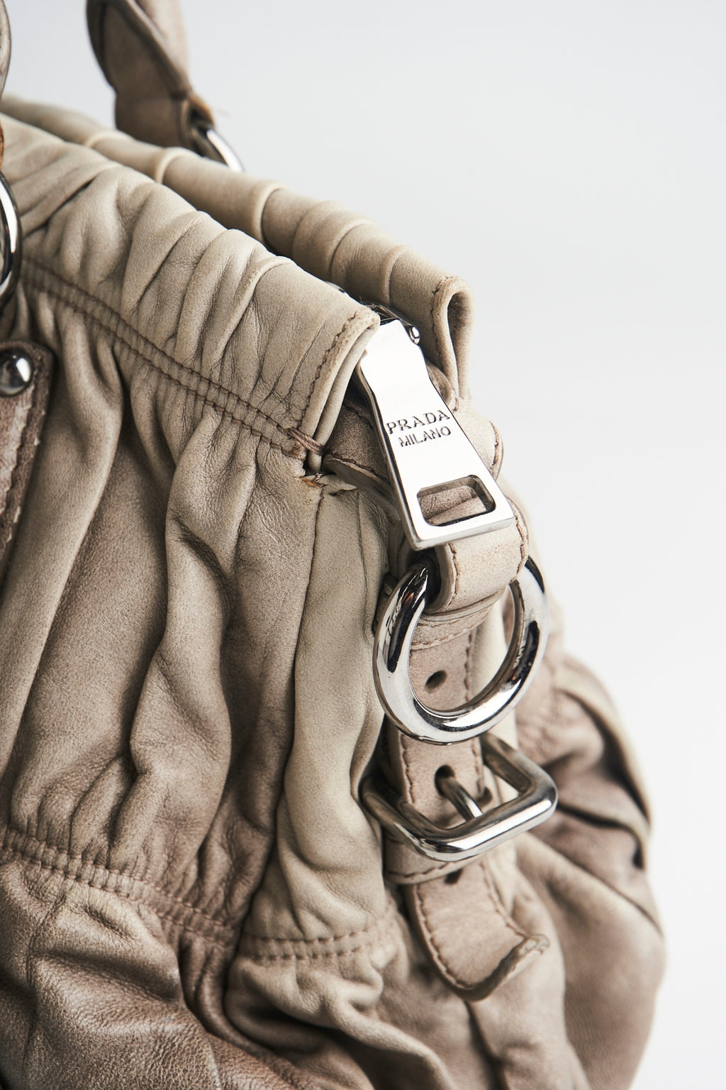 Prada Ombre Gaufre leather