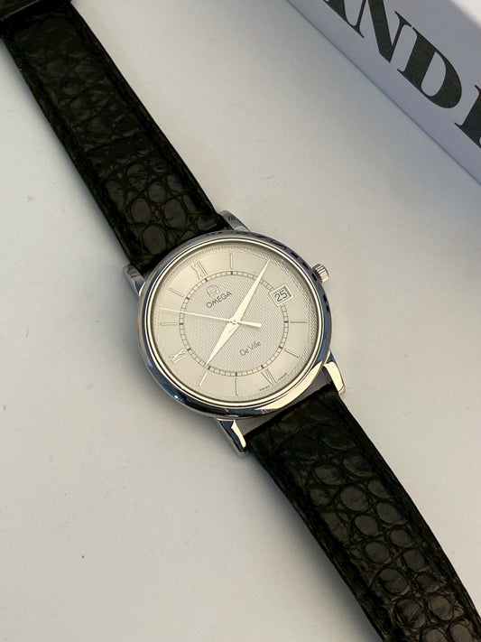 Omega deville date silver watch c.6480