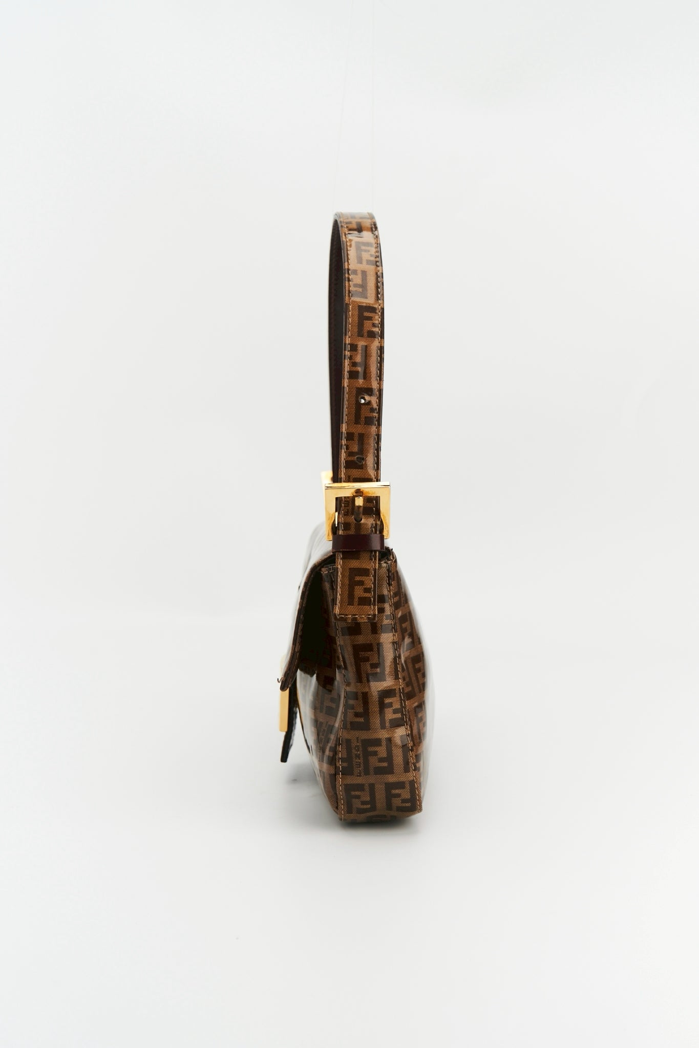 Fendi zucca baguette patent