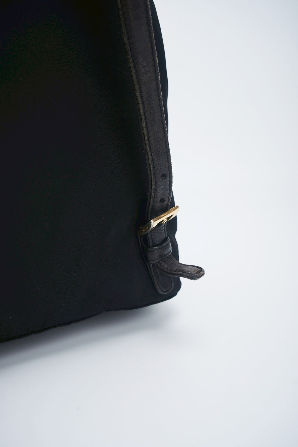 Prada nylon backpack chain bag