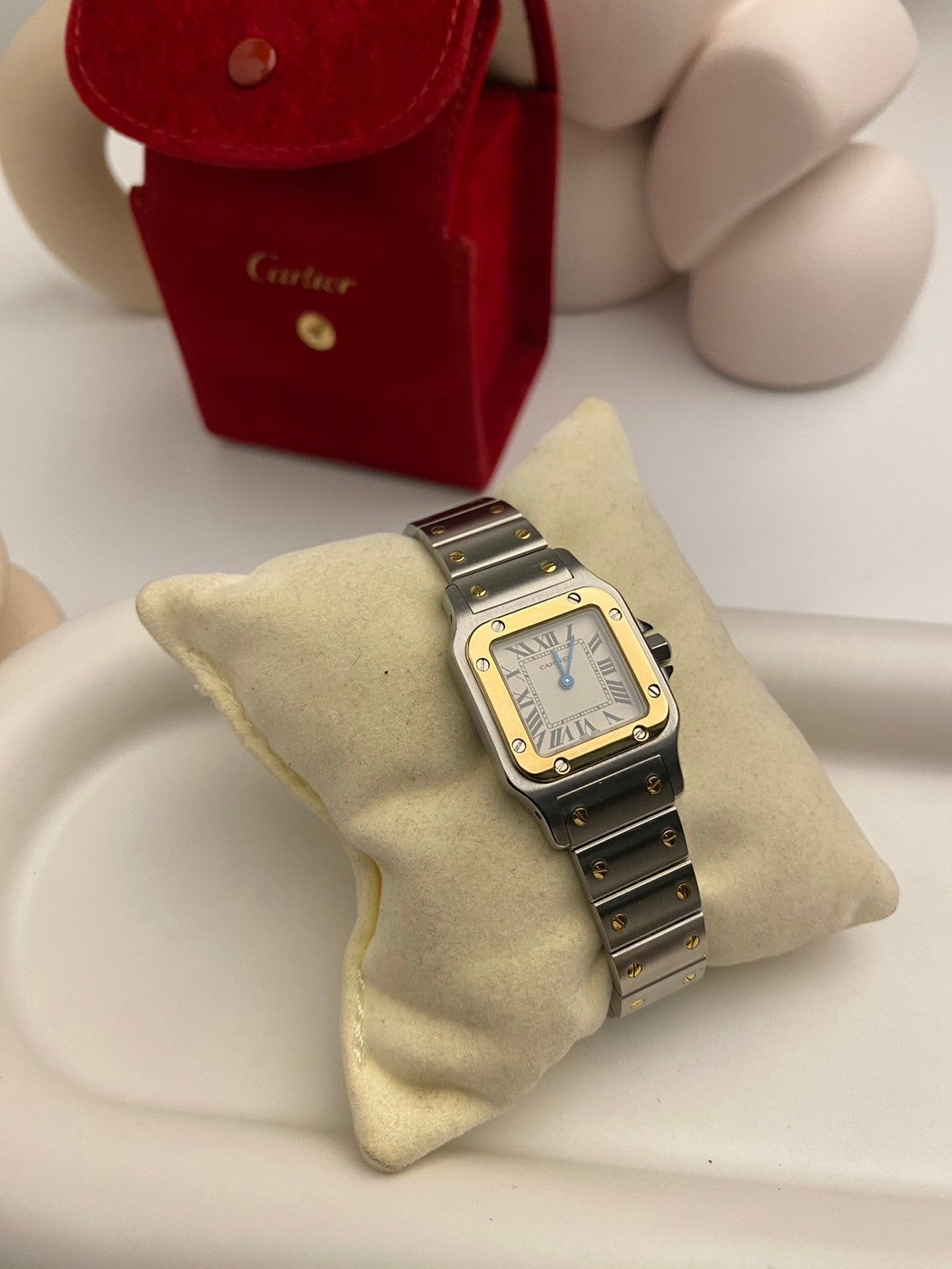 Cartier santos twotone vintage