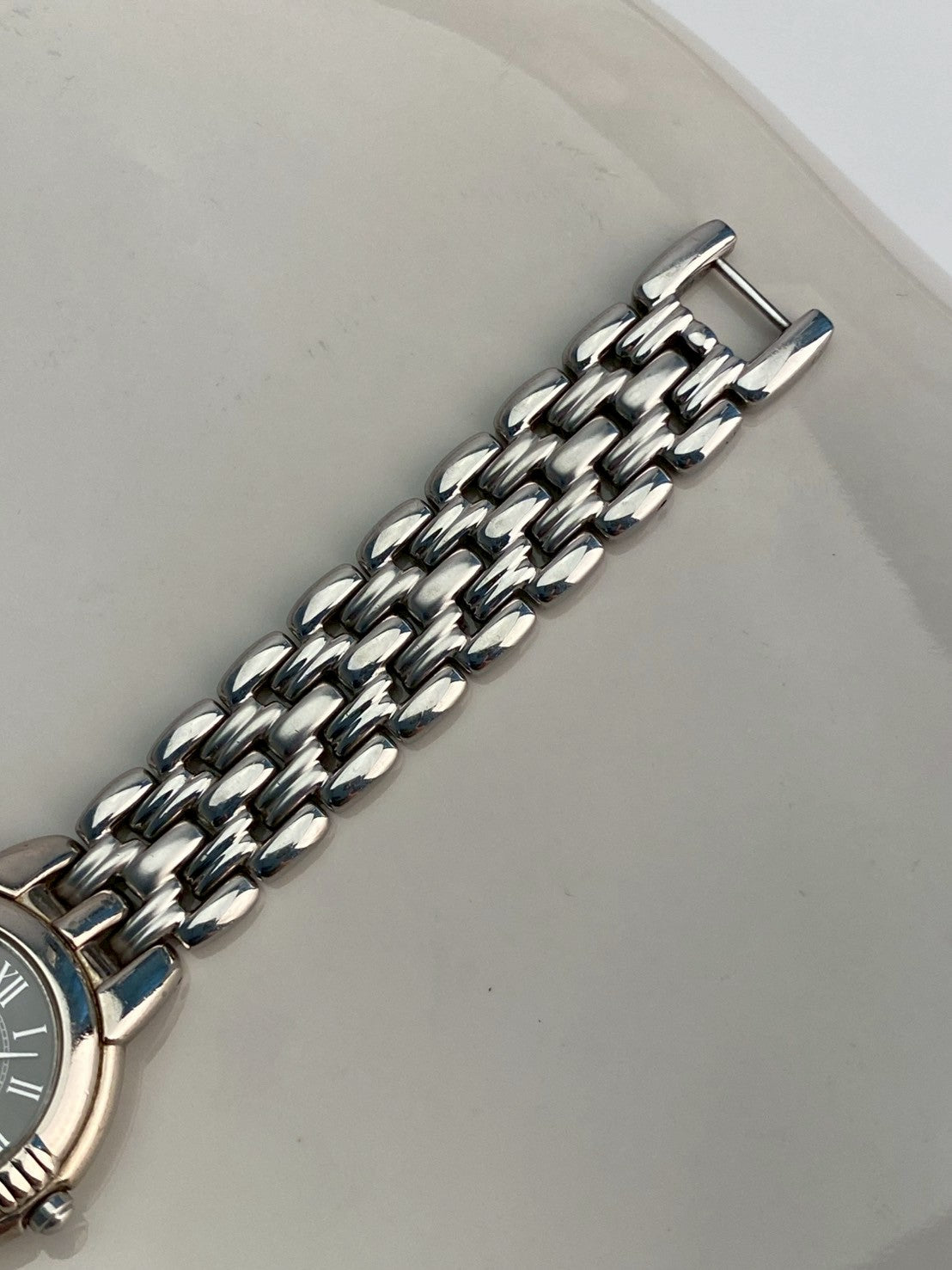 Ysl black dial silver watch