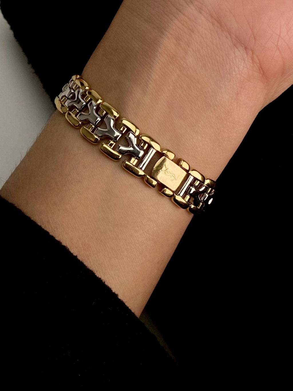 Ysl twotone logo strap c.0029