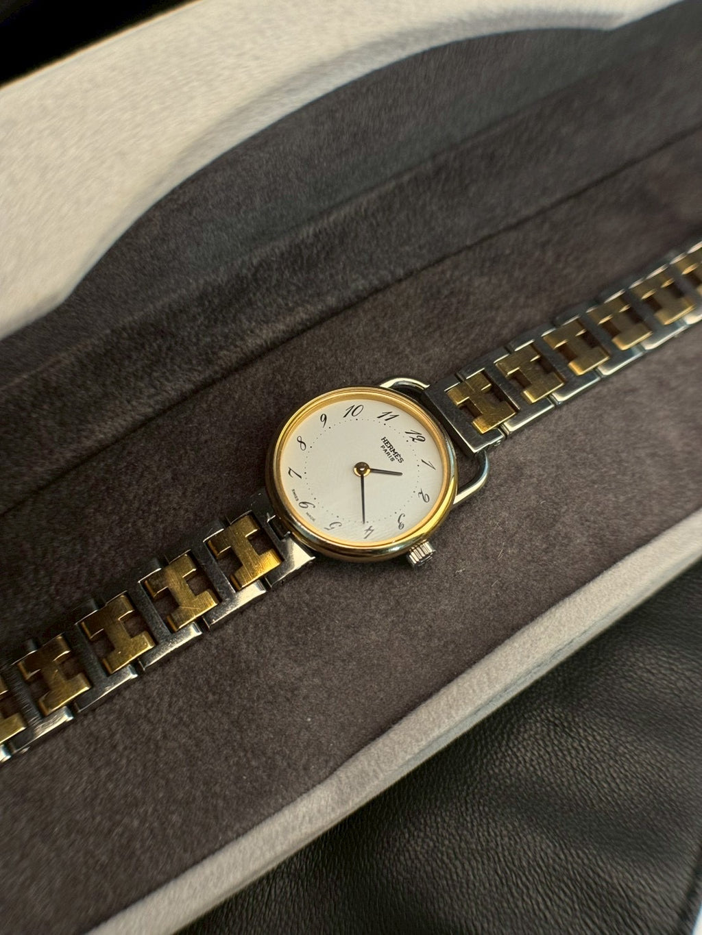Hermes Arceau white dial