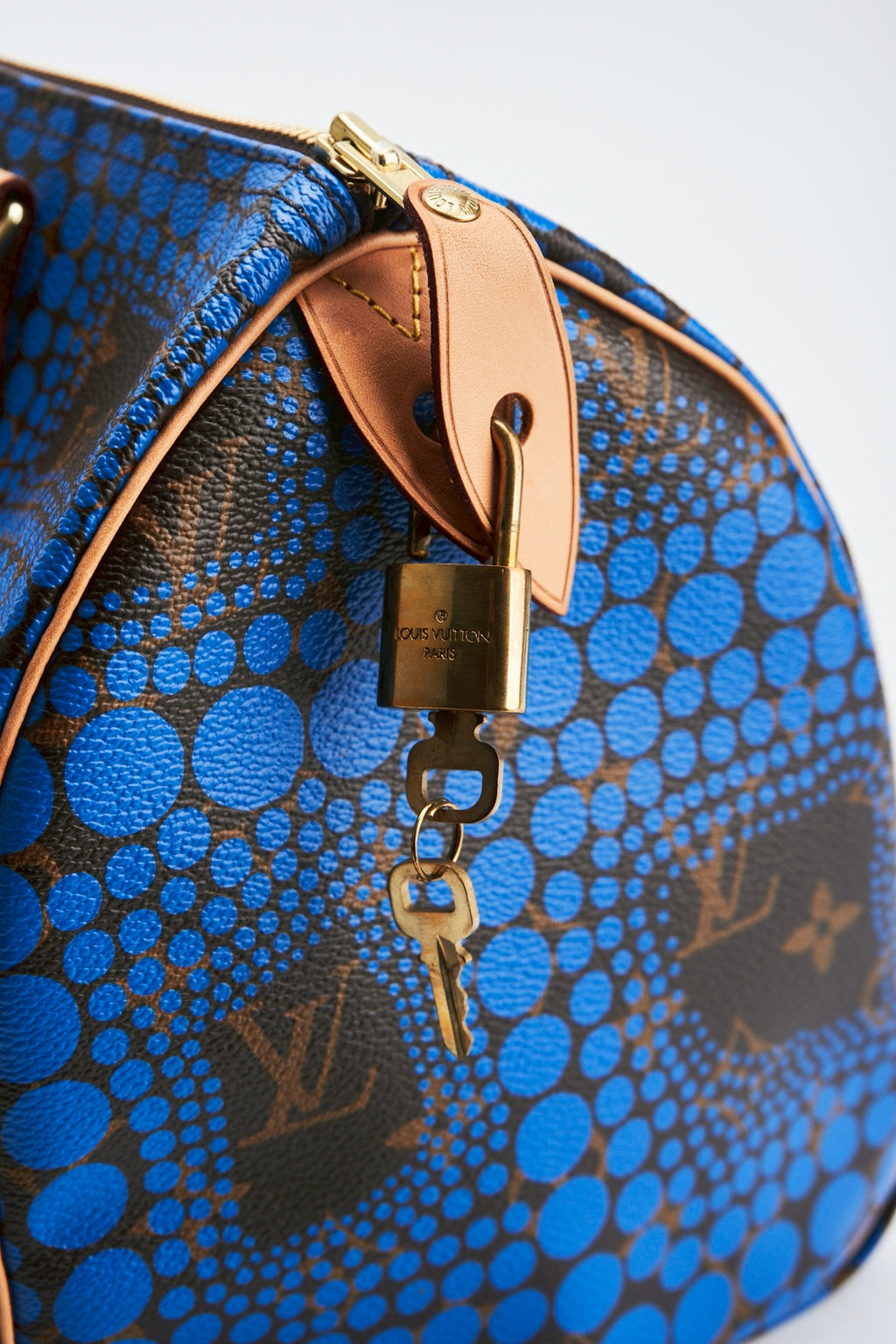 Louis Vuitton Yayoi Kusama speedy blue 30”