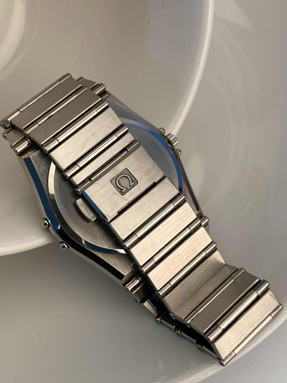 Omega  constellation stainless steel gray dial