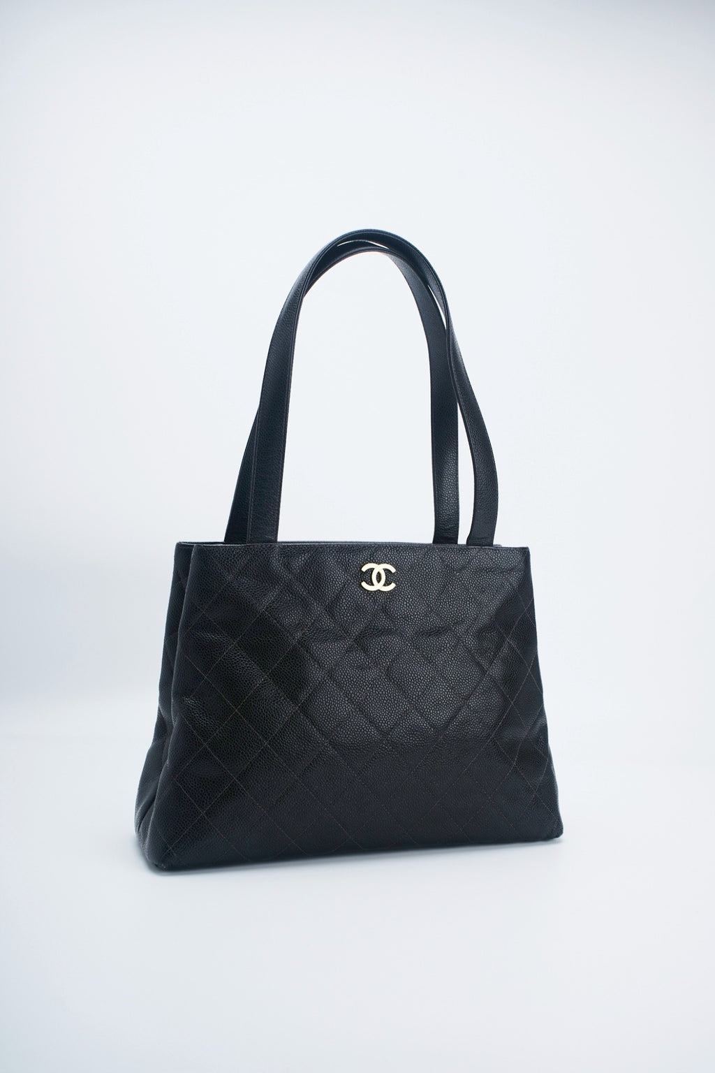 Chanel rhombic quilted caviar
