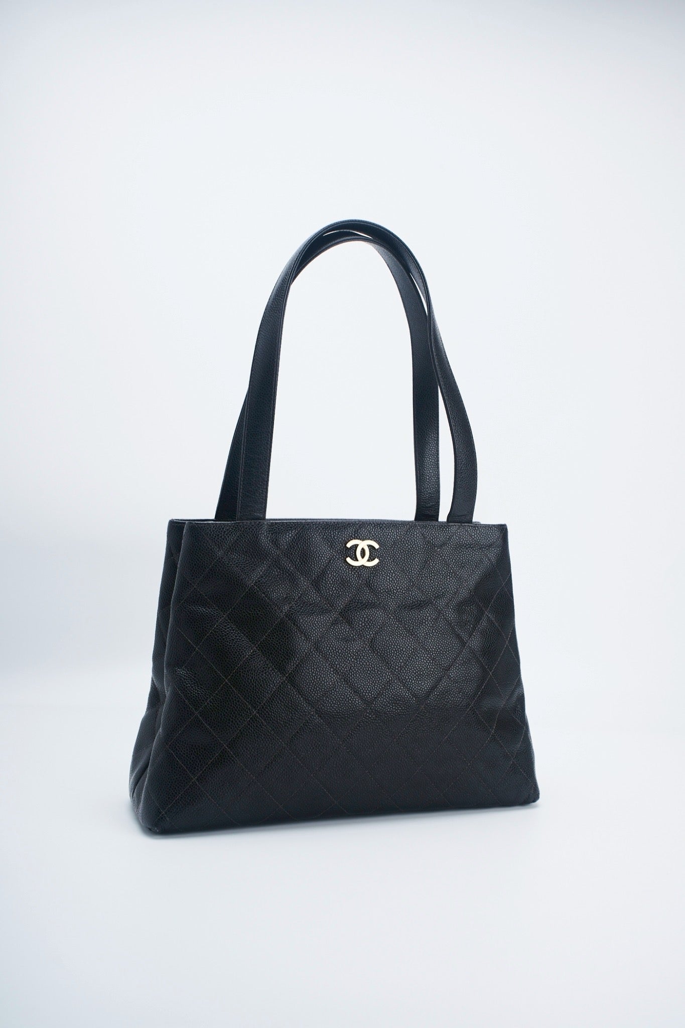 Chanel rhombic quilted caviar
