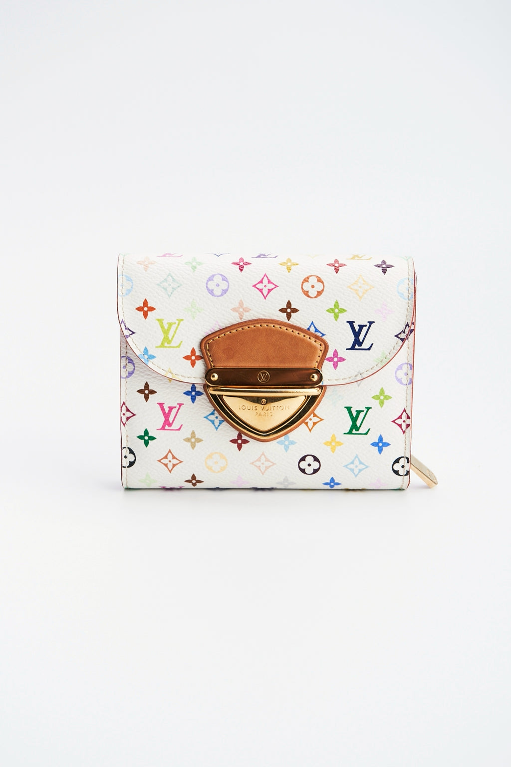 Louis vuitton multicolor white wallet