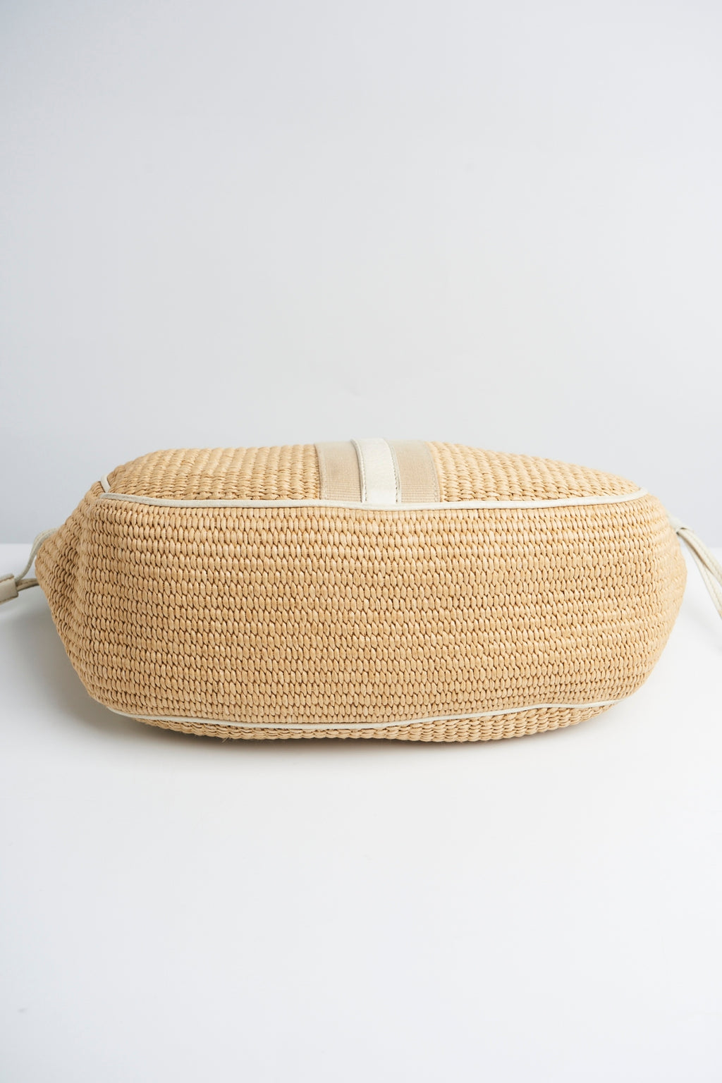 Prada raffia shoulder bag