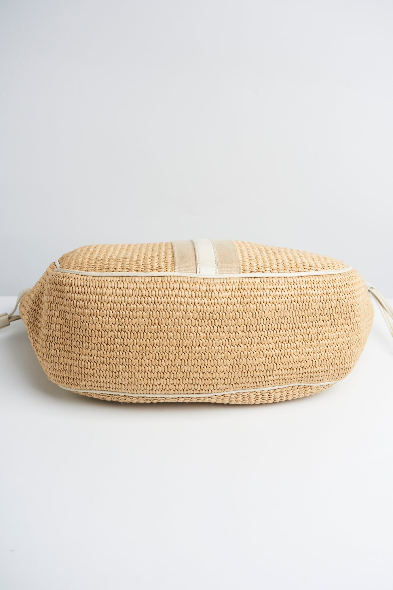Prada raffia shoulder bag