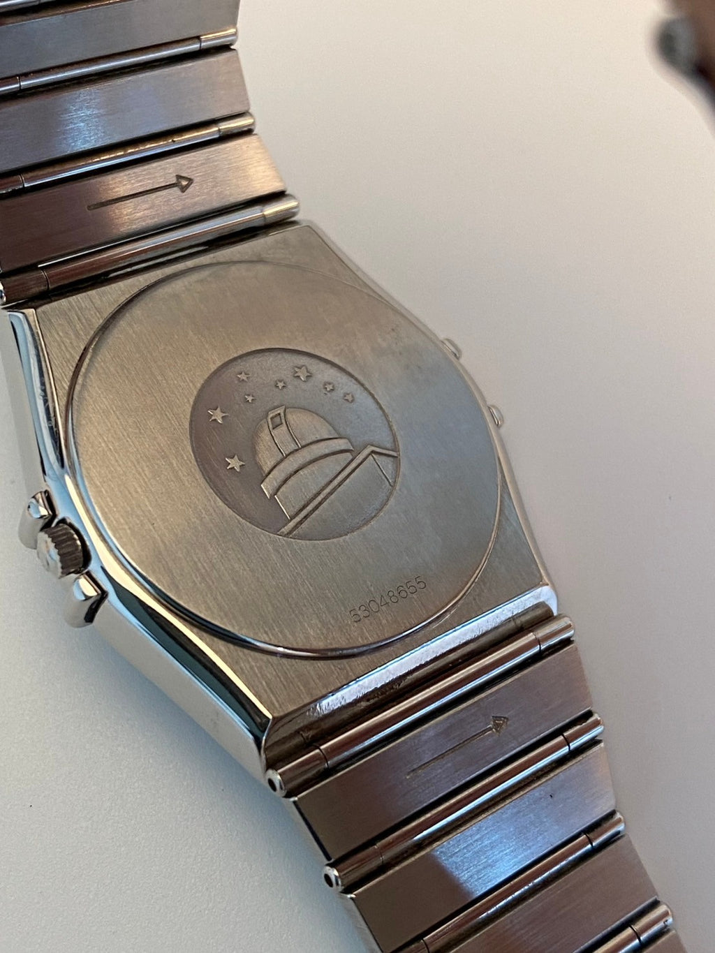 Omega constellation gray dial date c.8655