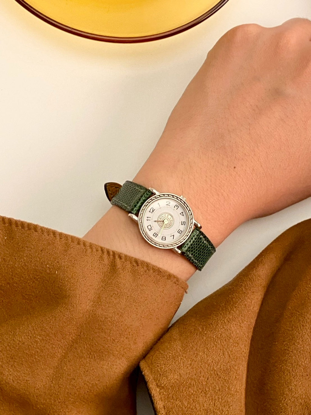 Hermes vintage white dial c.2653