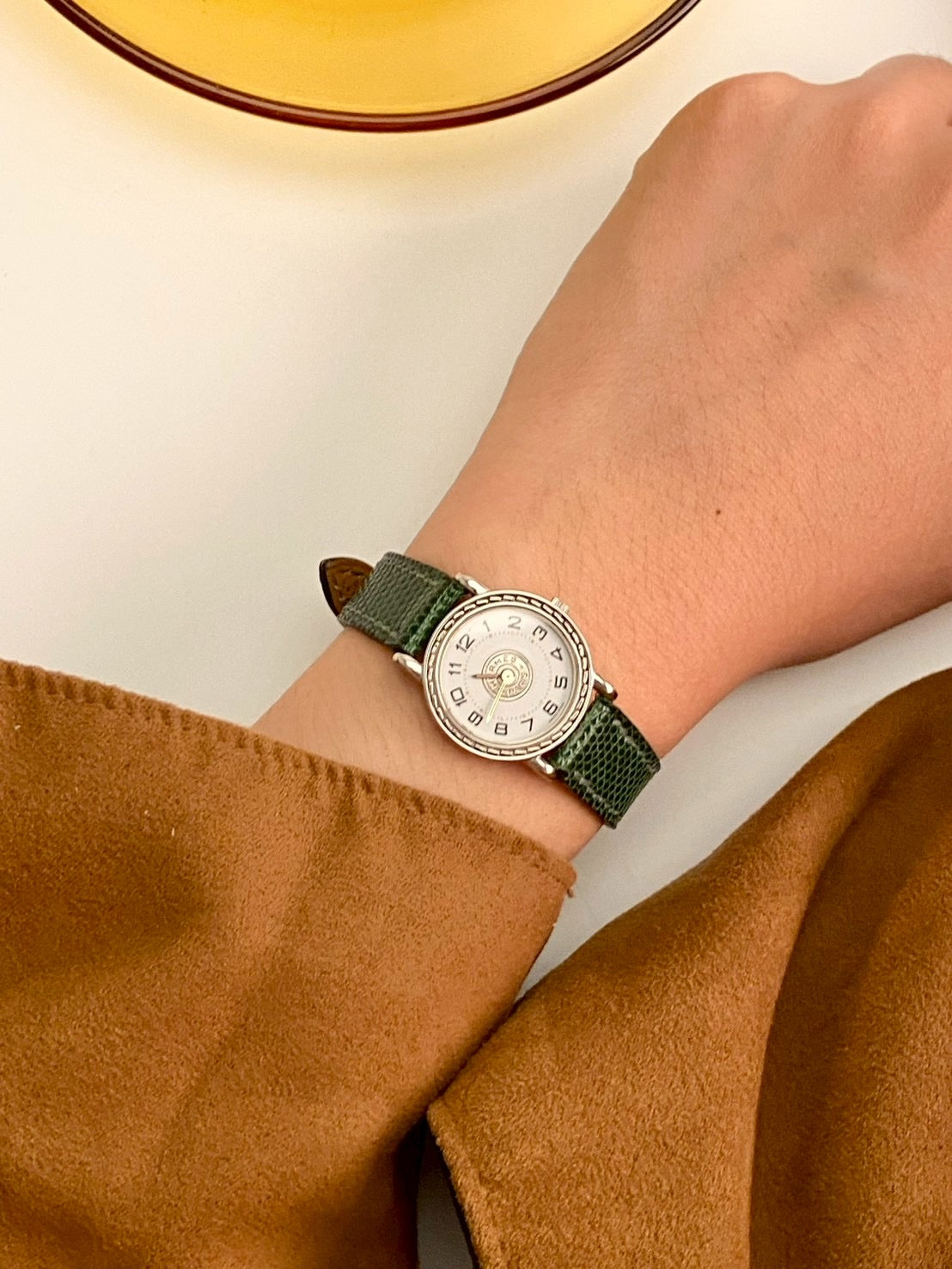 Hermes vintage white dial c.2653