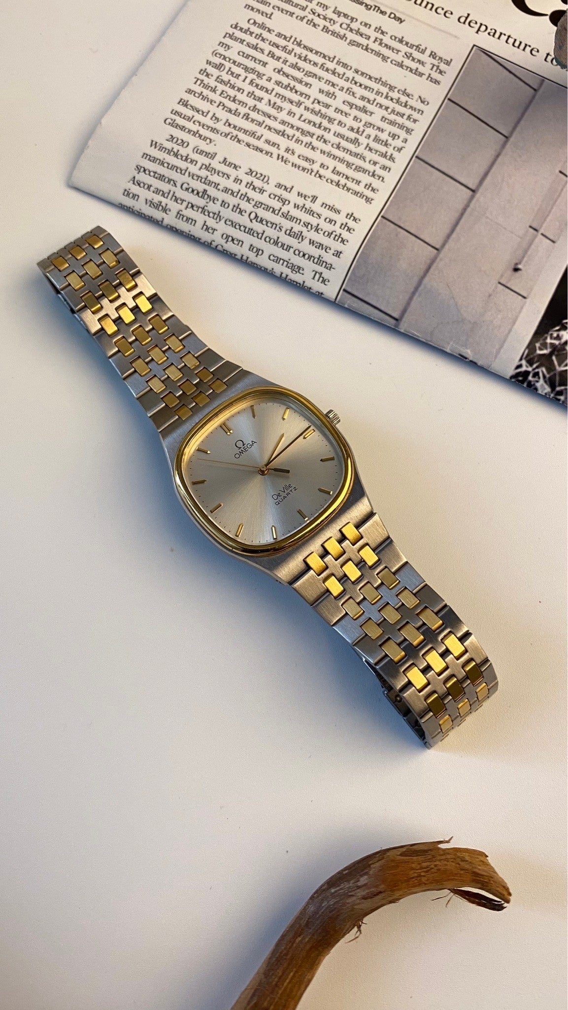 Omega Deville Twotone Men Size