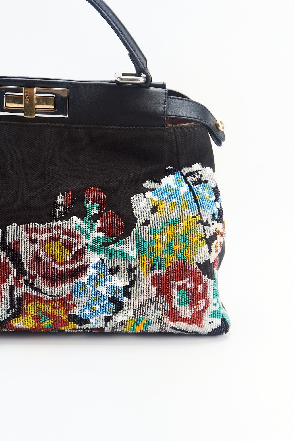 Fendi peekaboo beaded floral
