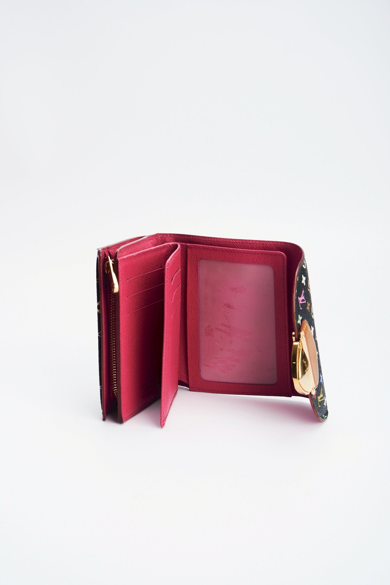 Louis vuitton multicolor black wallet
